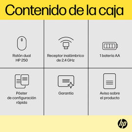 HP - Mouse - Wireless - 250