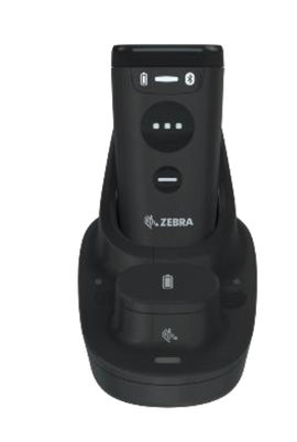 Zebra Single-slot Charge Communication Cradle - Base de carga para el escáner de código de barras + cargador de batería - negro medianoche - para Zebra CS60, CS6080, CS60-HC