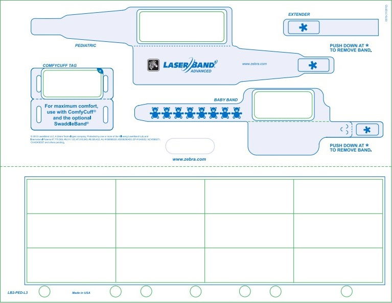 Zebra LaserBand 2 Advanced - Blanco - (1000 hoja(s) adult/pediatric wristbands with labels and ID tags Zebra LaserBand 2 Advanced - Blanco - (1000 hoja(s) adult/pediatric wristbands with labels and ID tags