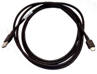 Zebra - Cable USB - 24 pin USB-C (M) a USB (M) - 2.1 m - negro medianoche - para P/N: CR6080-PC100FBWW