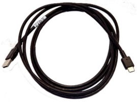 Zebra - Cable USB - 24 pin USB-C (M) a USB (M) - 2.1 m - negro medianoche - para P/N: CR6080-PC100FBWW