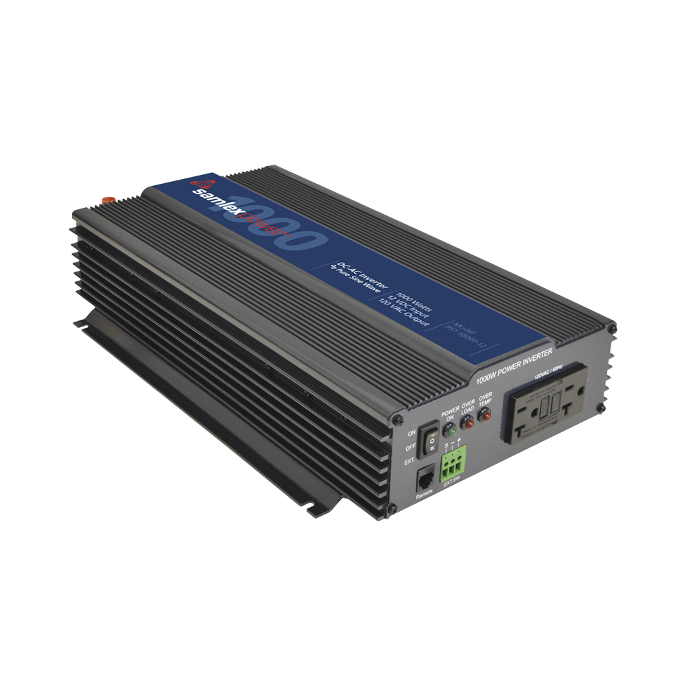 (Trabajo 24/7) Inversor de Corriente PURA 1000 W / 12 Vcc / salida 120VCA / HEAVY DUTY