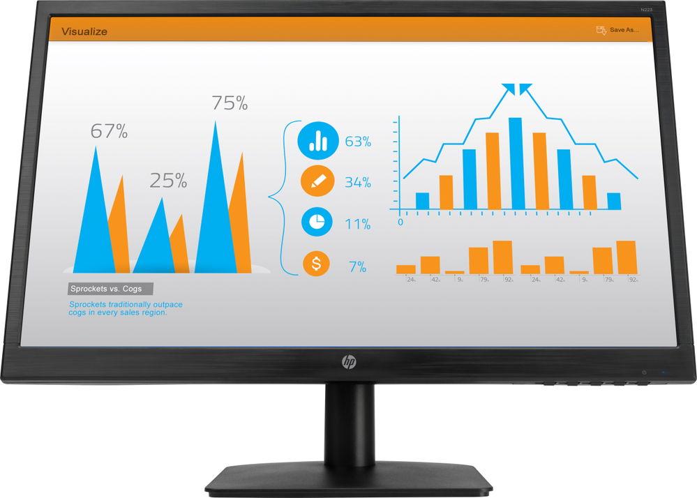 HP N223 - Monitor LED - 21.5