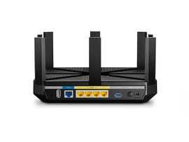 Router inalámbrico AC 5334 doble banda 1 puerto WAN 10/100/1000 Mbps y 4 puertos LAN 10/100/1000 Mbps, 1 puerto USB 3.0 y 1 puerto USB 2.0, 8 antenas integradas