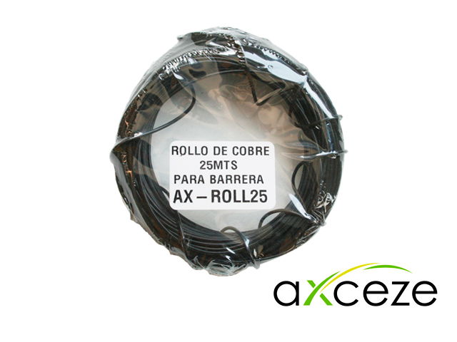 ROLLO DE COBRE AXCEZE AX-ROLL25 ROLLO PARA LOOP DE SENSOR DE MASA LONGITUD DE 25M CALIBRE 18 COMPATIBLE CON LA MAYORIA DE SENSORES DE MASA DEL MERCADO ***NECESITA SENSOR DE MASA ROLLO DE COBRE AXCEZE AX-ROLL25 ROLLO PARA LOOP DE SENSOR DE MASA LONGITUD DE 25M CALIBRE 18 COMPATIBLE CON LA MAYORIA DE SENSORES DE MASA DEL MERCADO ***NECESITA SENSOR DE MASA