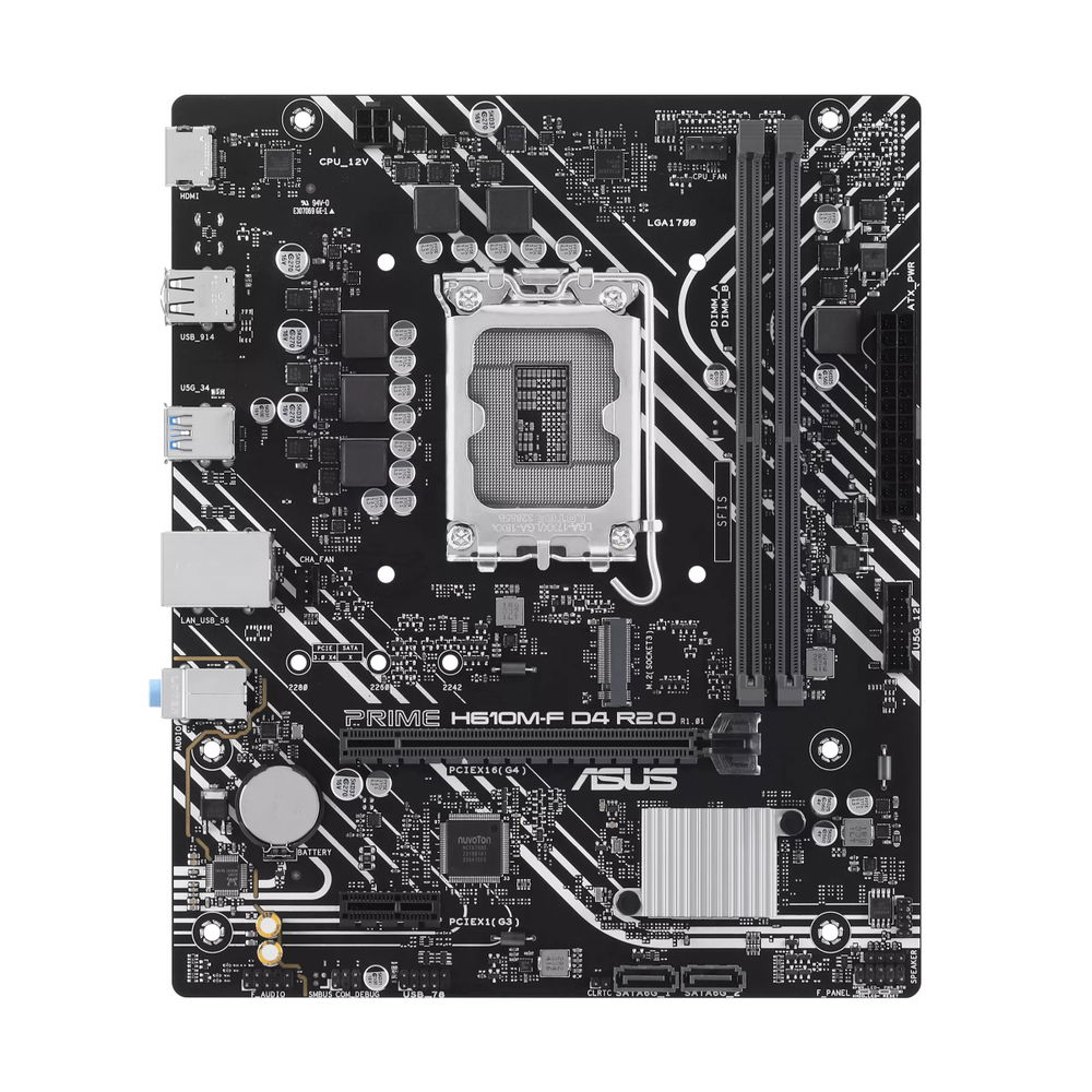 ASUS - Motherboard - PRIME H610M-F D4 R2.0