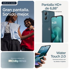 Motorola - 4 GB G06 - Smartphone - Android - 128 GB - Tapestry Azul - Touch - XT2535-2
