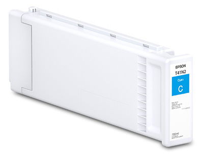 Epson T41N - 700 ml - cián - original - cartucho de tinta - para SureColor T3475, T5475 Epson T41N - 700 ml - cián - original - cartucho de tinta - para SureColor T3475, T5475