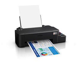 Epson EcoTank L121 - Impresora - color - chorro de tinta - ITS - A4/Legal - 720 x 720 ppp - hasta 9 ppm (mono) / hasta 4.8 ppm (color) - capacidad: 100 hojas - USB 2.0