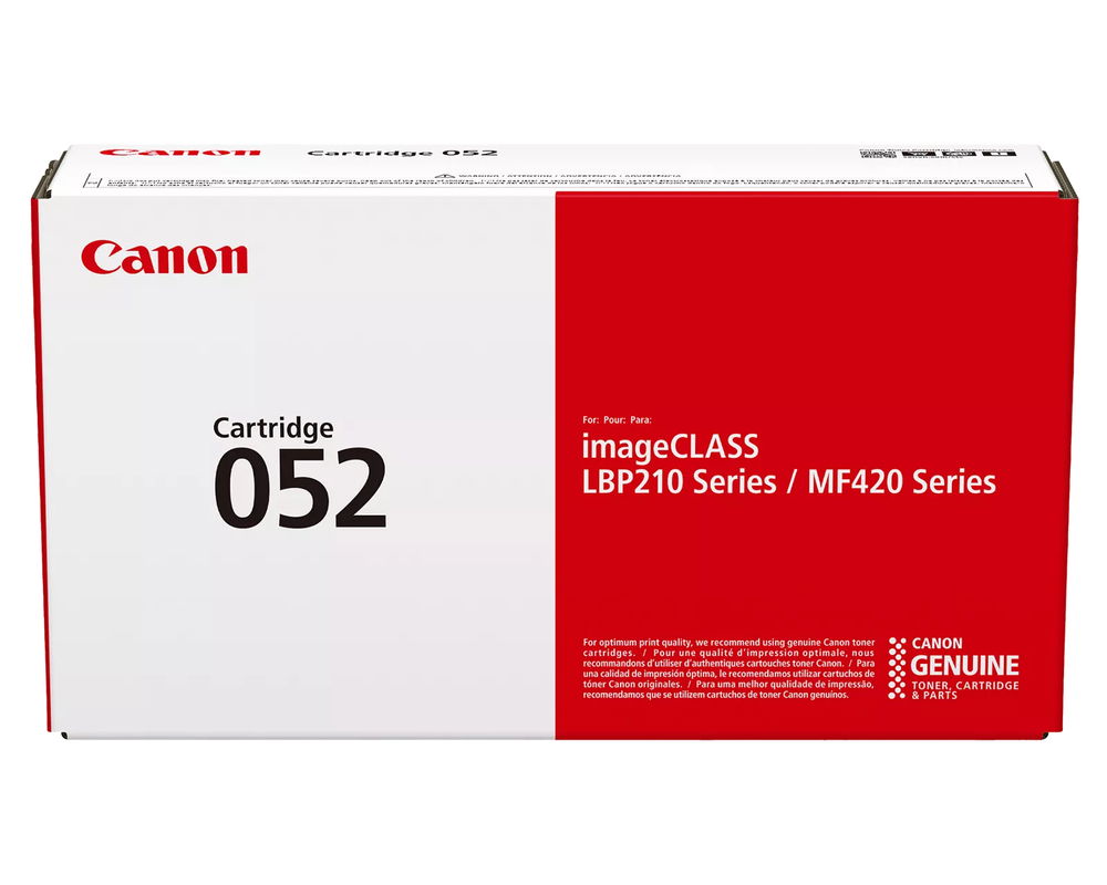 Canon 052 - Negro - original - cartucho de tóner - para imageCLASS LBP212, LBP215, MF429; i-SENSYS LBP212, LBP214, LBP215, MF421, MF426, MF429 Canon 052 - Negro - original - cartucho de tóner - para imageCLASS LBP212, LBP215, MF429; i-SENSYS LBP212, LBP214, LBP215, MF421, MF426, MF429