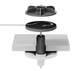 Kit de montaje (montaje de techo, soporte del micrófono) Logitech para Rally Mic Pod; Room Solution Large
