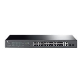 TP-Link TL-SG1428PE - Conmutador - inteligente - 24 x 10/100/1000 (PoE+) + 2 x 10/100/1000 - montaje en rack - PoE+ (250 W) - CA 100 - 240 V