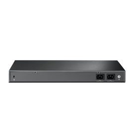 Switch de Fibra Óptica L2+ Omada / 24 puertos SFP 1GE / 4 Puertos Combinados SFP+/RJ45 Gigabit / 2 Puertos Consola RJ45|micro-SUB / Administración Centralizada Omada o Stand-Alone / Compatile con IPv6 /  Multicast IGMP
