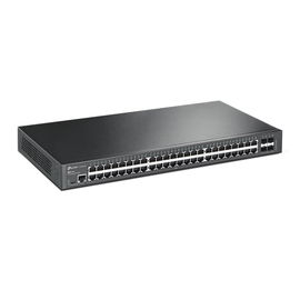 Switch Omada SDN Administrable / 48 puertos Gigabit y 4 puertos SFP+ / Funciones sFlow, QinQ y QoS / Administración centralizada OMADA