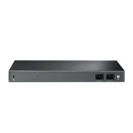 Switch Fibra Óptica L2+ Omada / 16 Puertos SFP+ 10G / 2 Puertos Consola (RJ45 y micro-USB) / Administración Centralizada Omada o Stand-Alone / Multicast IGMP / Calidad de Servicio / Montaje en Rack / Silencioso (sin ventiladores)