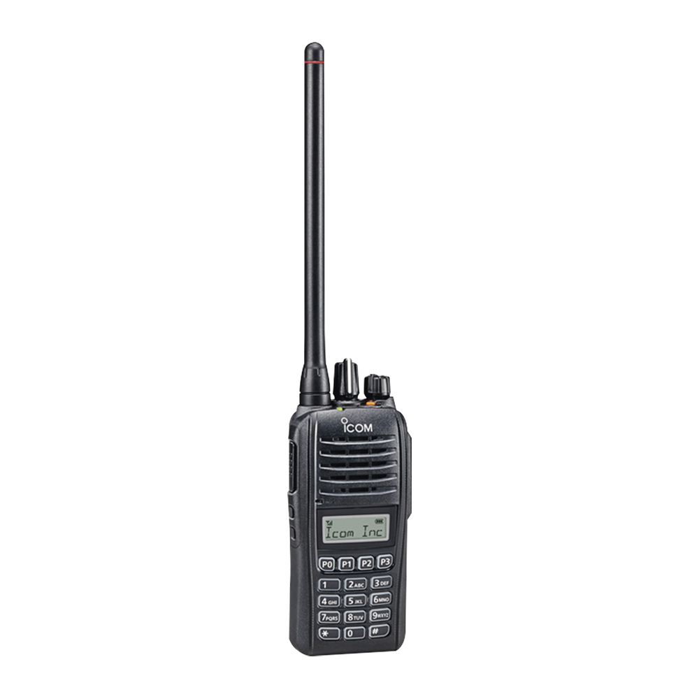 Portable Digital ICOM Transceiver, Rx-Tx: 136-174MHz, type-D Trunking, Submersible IP67.