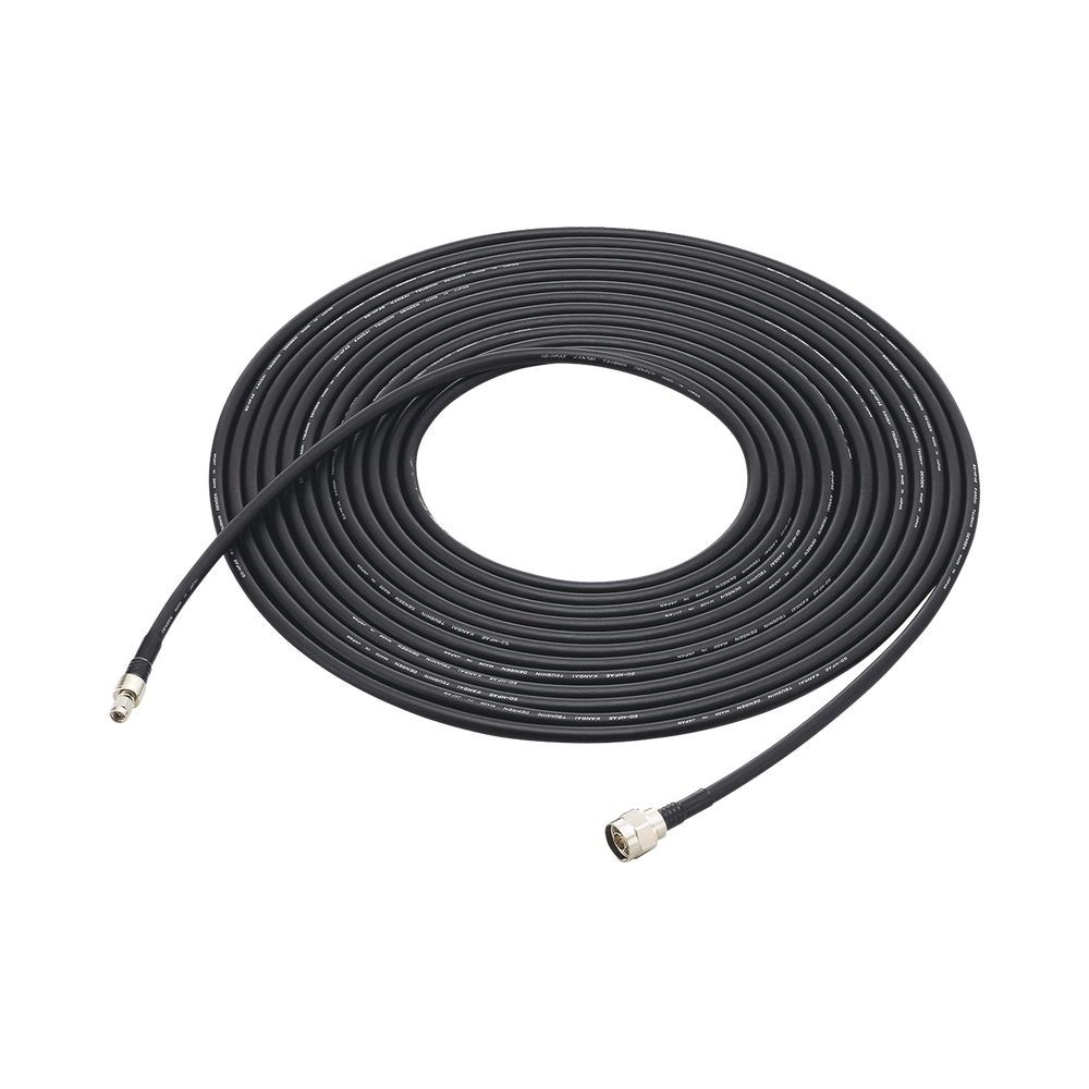 Coaxial Cable for AH38 Antenna, Length: 32.8 ft, N-Male / SMA Male Connectors