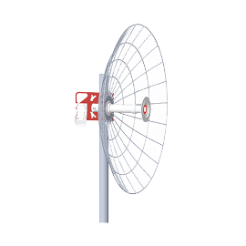 Antena direccional de alta resistencia la viento, Ganancia de 34 dBi,  frecuencia (4.9 - 6.5 GHz), Conectores N-hembra, Polarización doble, incluye montaje para torre o mástil