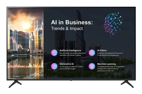 LG Digital Signage 43″ 270 nits, 16/7, UHD webOS