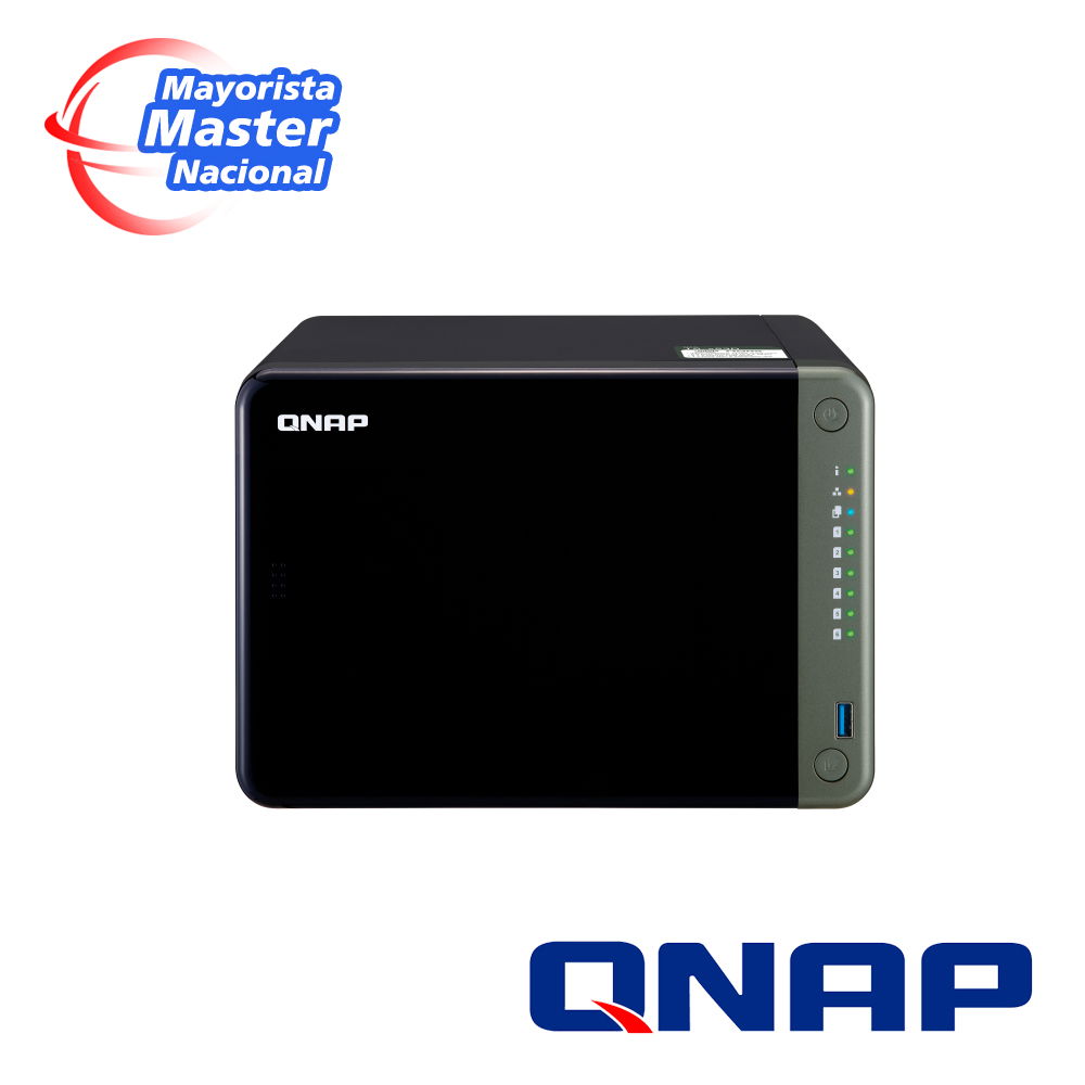 NAS QNAP TS-653D-4G-US PROCESADOR INTEL CELERON J4125 / MEMORIA RAM 4GB / 6 BAHIAS FRONTALES SATA 3.5 PULGADAS y 2.5 PULGADAS / 2 PUERTOS RJ45 2.5GbE / MONTAJE EN ESCRITORIO / APLICACIONES  DE USO PERSONAL PARA COMPARTIR Y RESPALDAR DATOS EN LA NUBE