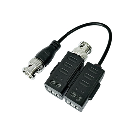 Kit de Transceptores (Baluns) con terminales tipo tornillo, TurboHD Hasta 4K / 5 MP / HD-TVI/HD-CVI/AHD/CVBS / Conector 100% COBRE / Con Cable RF Blindado
