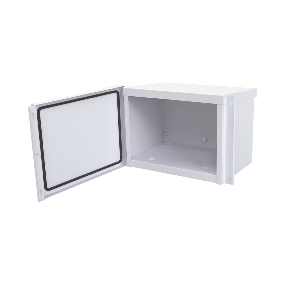 Gabinete Diseñado para Resguardar Baterías (Hasta dos baterías PL4012) en Integraciones Solares.
