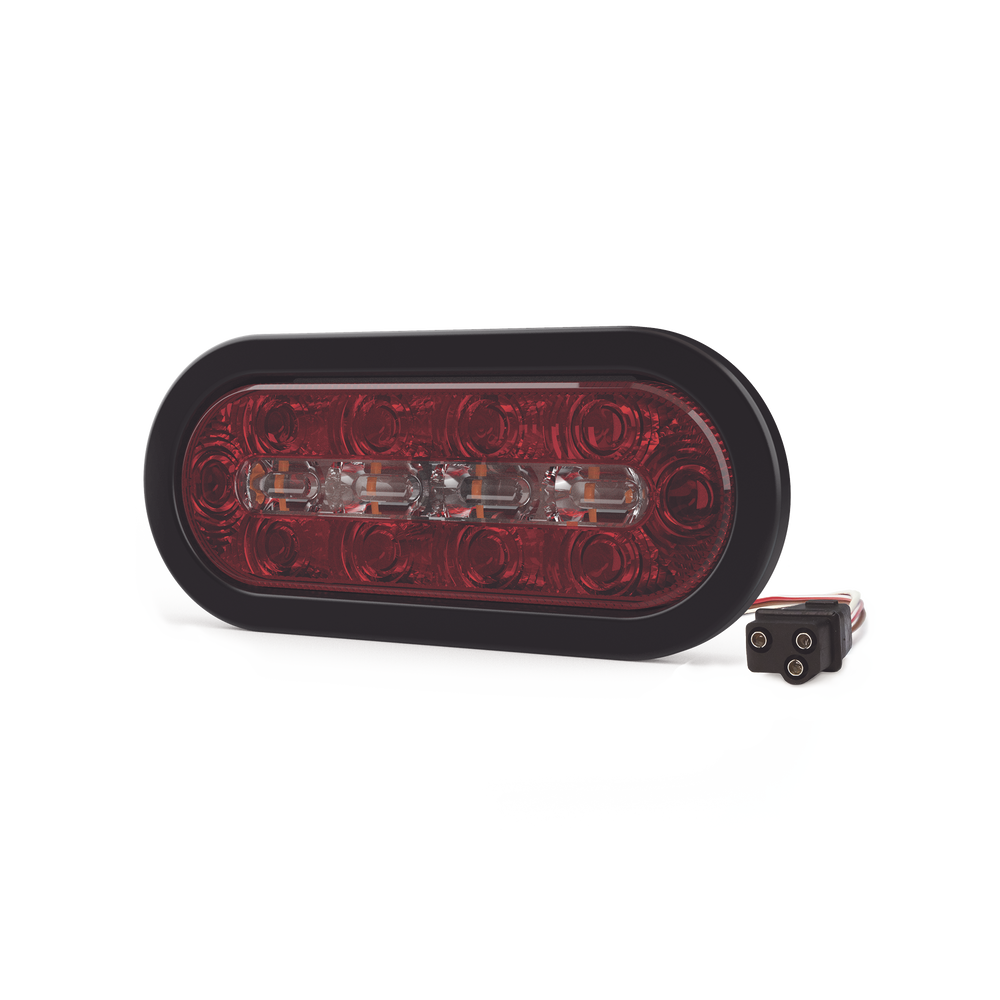 Luz perimetral, 18 LEDs Ultra Brillantes, color Rojo/Claro/Ambar