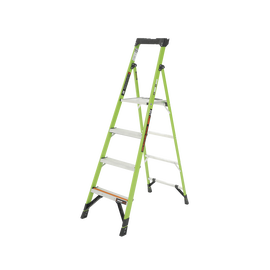 Escalera de Aluminio + Fibra de Vidrio de 1.8m con Soporte para Herramienta. !La Más Liviana del Mundo!