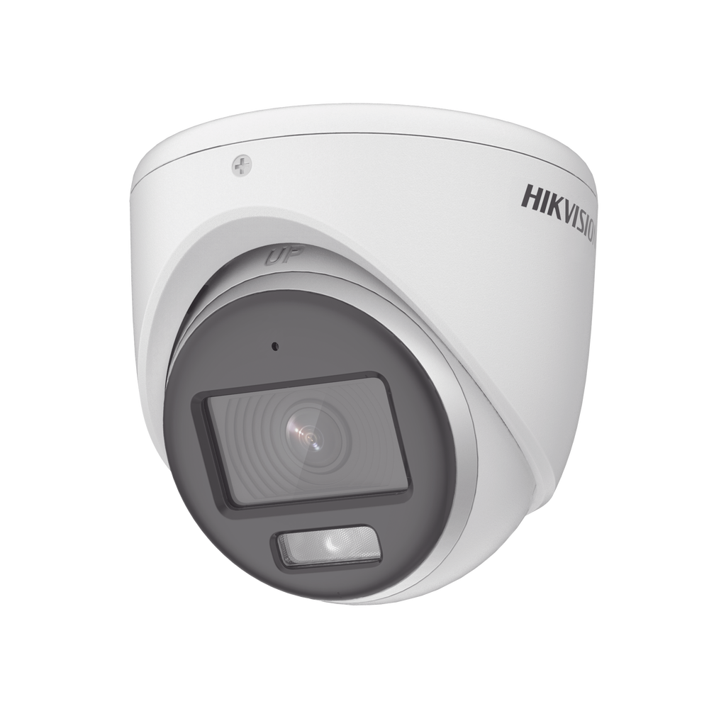 Turret TURBOHD  3K (5MP) / Micrófono Integrado / Lente 2.8 mm / Imagen a color 24/7 / 40 mts Luz Blanca / Exterior IP67 / dWDR / 4 Tecnologías