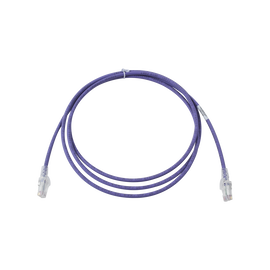 Patch Cord MC6 Modular Cat6 UTP, CM/LS0H, 7ft, Color Violeta, Versión Bulk (Sin Empaque Individual)
