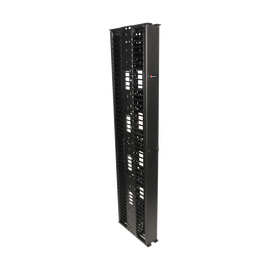 Organizador RouteIT Vertical Doble de 45UR, Fabricado en Acero Laminado en Frío 16AWG, 10in (254 mm) de Ancho