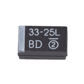 Capacitor Electrolítico de Tantalio SMD (2917) de 33 µFd, 25 Volt, para Amplificador PA3-1FE-RXRF.