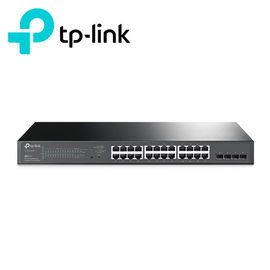 TP-LINK Switch JetStream 28-Port Gigabit Smart Switch with 24-Port PoE+ TP-LINK Switch JetStream 28-Port Gigabit Smart Switch with 24-Port PoE+