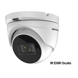 Eyeball 4K (8 Megapixeles)TURBOHD / Lente Mot. 2.7 a 13.5 mm / Potente IR EXIR 60 mts / Exterior IP67 / 9 a 15 VCD