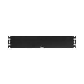 Tapa Ciega Para Rack Estándar de 19in, Plano, de Acero, 2UR, Color Negro