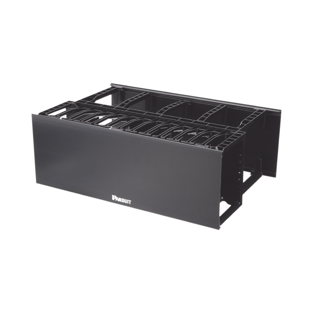 Organizador de Cables Horizontal NetManager, Doble (Frontal y Posterior), Para Rack de 19in, 4UR