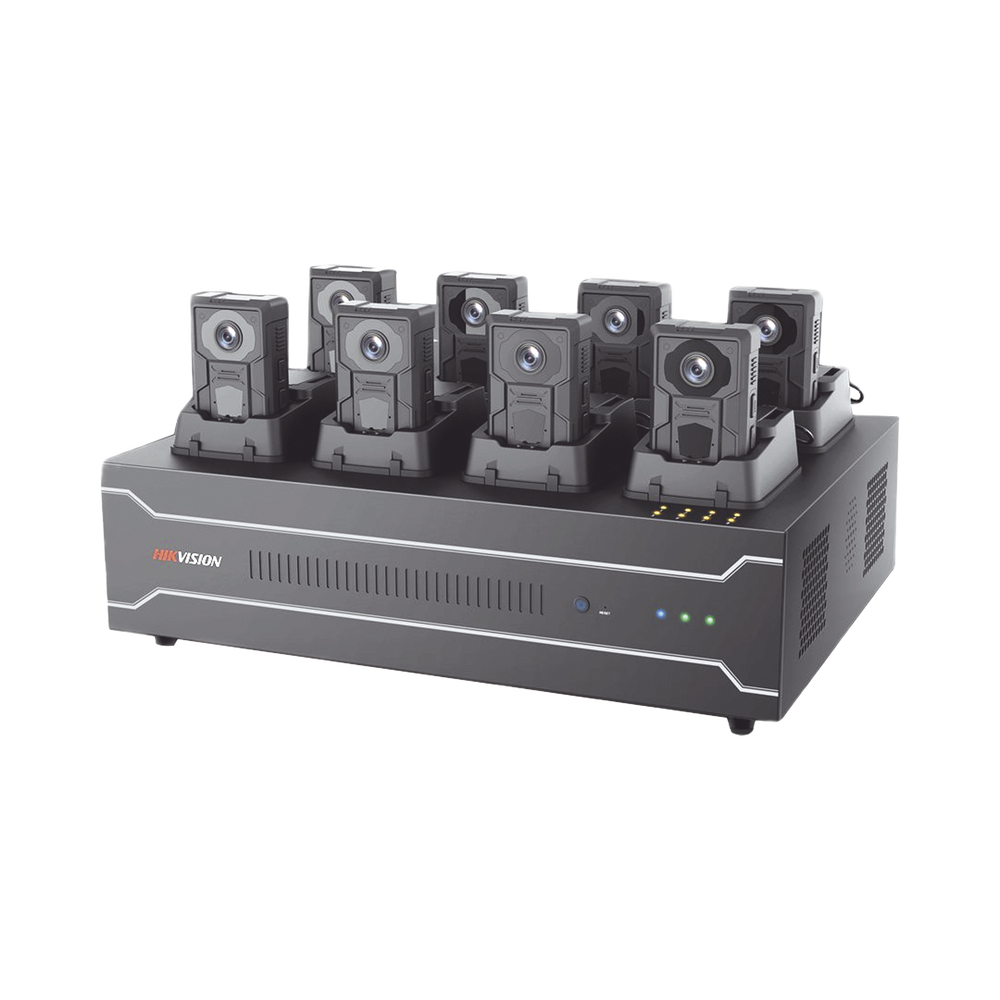Estación de Carga y Respaldo de Información para Bodycam HIKVISION (DS-MH2211)/ Incluye 1 HDD de 4 TB