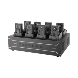Estación de carga y respaldo de información para Bodycam Hikvision (DS-MH2211)/ Incluye 4 disco de 4TB