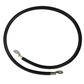 Cable para Baterías, 1 m, Negro, Calibre 2 AWG con Terminales de Ojo en Ambos Extremos