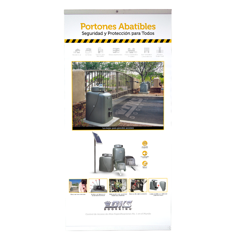 Póster Portones Abatibles DOORKING