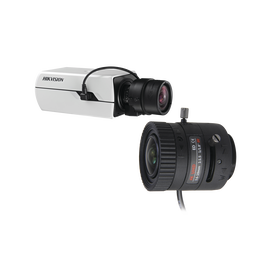 Kit de Camara Hikvision Tipo Box 4K y Lente 4K de 3.6 a 10 mm