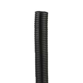 Tubo Corrugado Abierto para Protección de Cables, 1in (25.4 mm) de Diámetro, 30.5 m de Largo, Color Negro