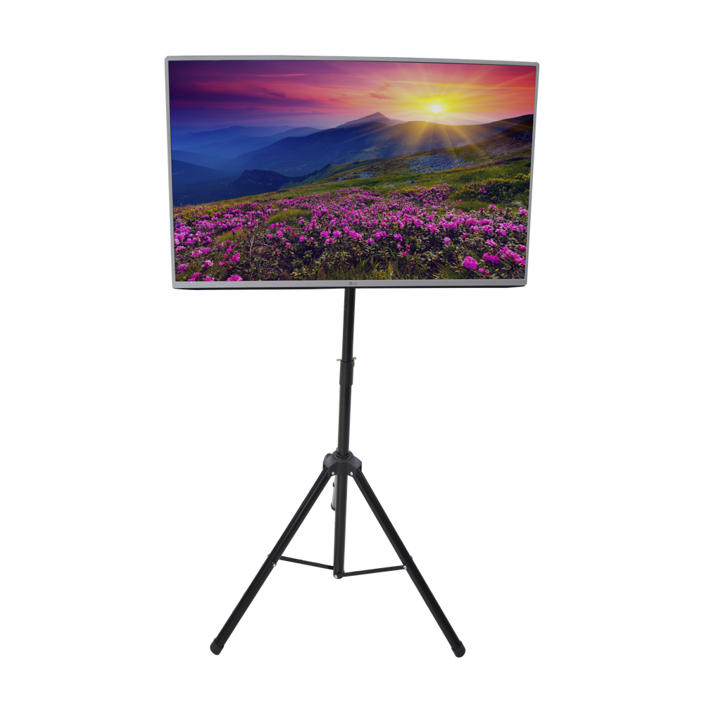 Trípode portátil soporte de piso TV compatible con montaje VESA para pantallas de 32