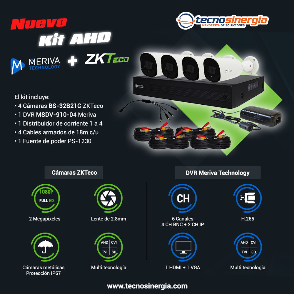 KIT ANALOGO 2MP 4x BS-32B21C +1x MSDV-910-04 +1x ENS-DC14 +4x MVA-HDCB18 +1x PS-1230 KIT ANALOGO 2MP 4x BS-32B21C +1x MSDV-910-04 +1x ENS-DC14 +4x MVA-HDCB18 +1x PS-1230