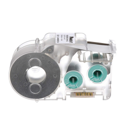 Casete de Etiquetas de Cinta Continua, Tubo TermoContractil, 4.6 mm de Diámetro, 8.6 mm de Ancho, 2.4 m de largo, para Cables 18-12 AWG, Color Blanco