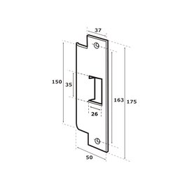 Contra para Cerradura Abloy (ABLEL410)