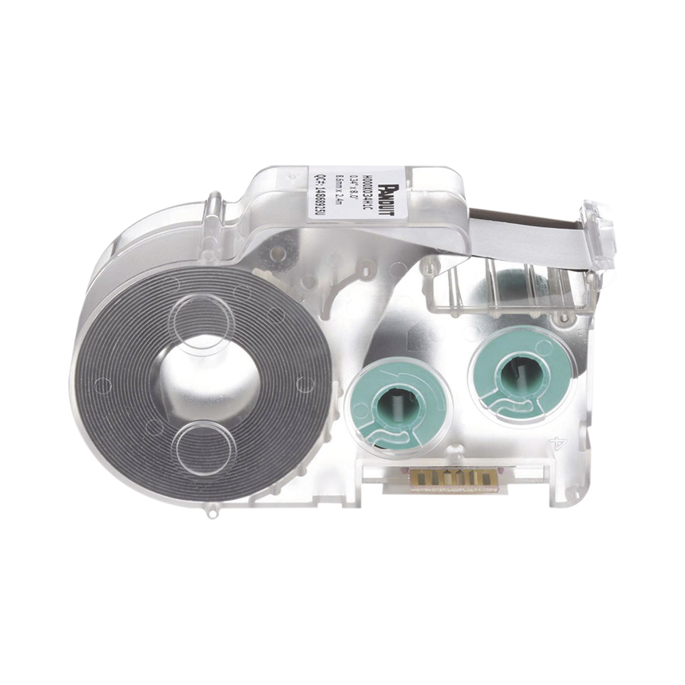 Casete de 225 Etiquetas Autolaminadas de 12.7 x 31.8 mm, para Cables de 3 a 7.1 mm de Diámetro, Área de Impresión Color Blanco