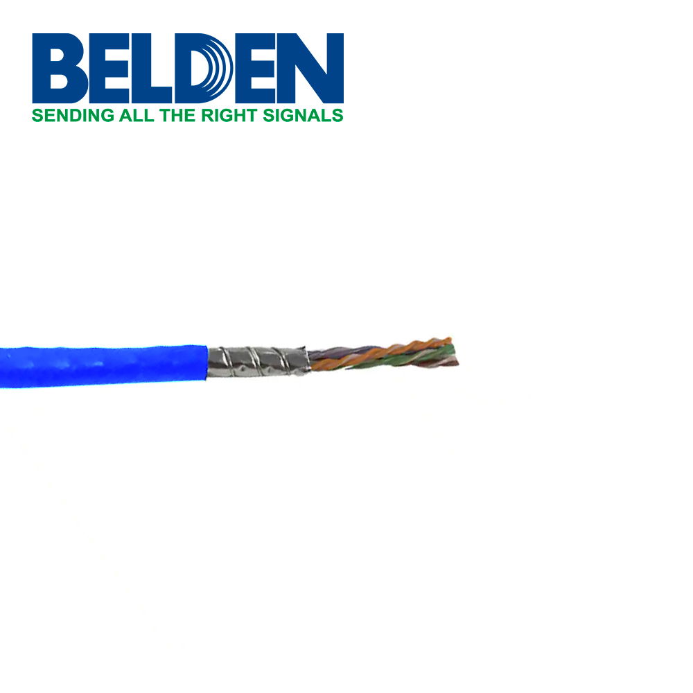 CABLE DE MEDIOS 4K UHD FTP BELDEN 2183R 006A1000 FORRO PVC AZUL CMR RISER 4 PARES 500 MHZ CALIBRE 23 AWG 100% COBRE BLINDADO USO INTERIOR ESPECIAL PARA APLICACIONES HDBASET, 4K (UHD / DCI), POE BOBINA 1000 PIES 305 METROS CABLE DE MEDIOS 4K UHD FTP BELDEN 2183R 006A1000 FORRO PVC AZUL CMR RISER 4 PARES 500 MHZ CALIBRE 23 AWG 100% COBRE BLINDADO USO INTERIOR ESPECIAL PARA APLICACIONES HDBASET, 4K (UHD / DCI), POE BOBINA 1000 PIES 305 METROS