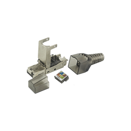 Plug modular RJ45 Blindado Categoría 6A -Sin herramienta, para terminación en campo