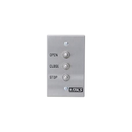 Botonera triple compatible con motores para portones abatibles y corredizos Doorking / Uso en interiores / Fácil instalación en caja estándar